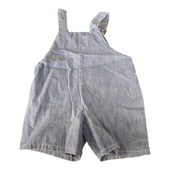 Vintage Billy The Kid Denim Overalls Shortalls SZ 4T - Picture 2 of 7